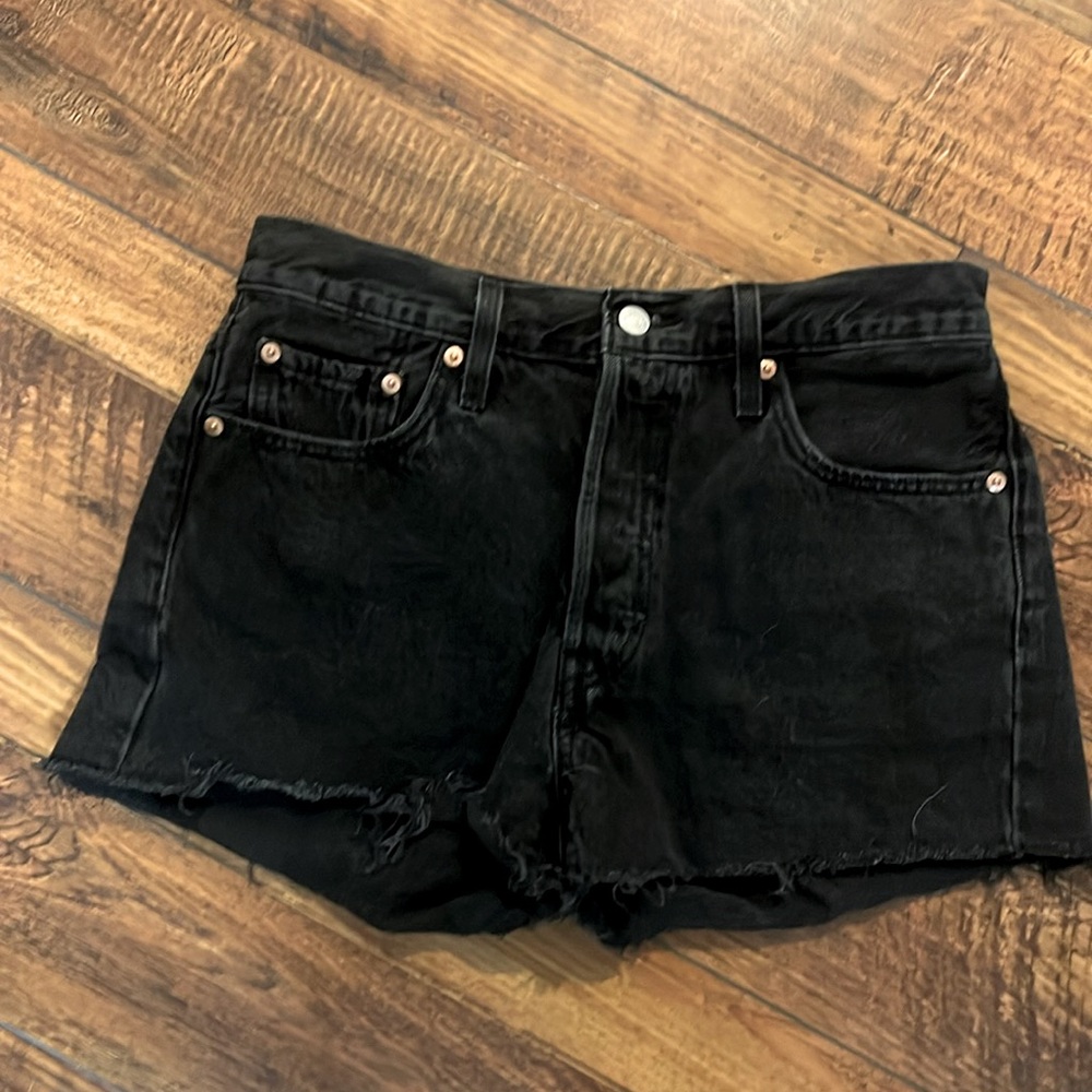 Women’s Levi Strauss Denim Shorts - Black - W29